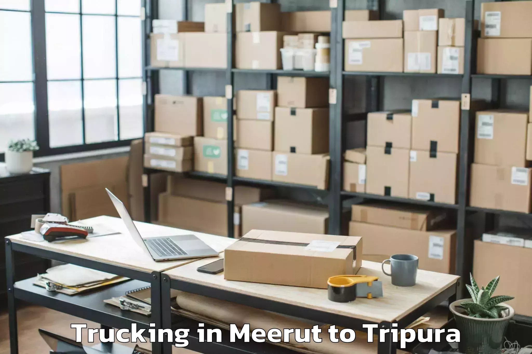 Affordable Meerut to Karbuk Trucking